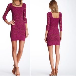 Maroon Free People Body-con Dress